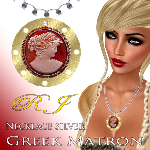 Necklace Silver Greek Matron MKT