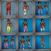 Tye Dyed Surfer Shorts Complete 9 Shorts (9 Board)