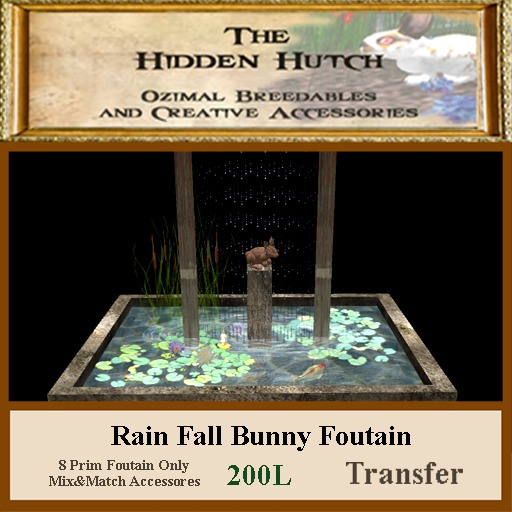HH Rain Fall Bunny Foutain Box