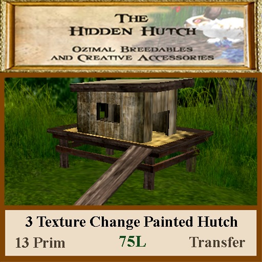 HH 3 Texture Change Painted Hutch  Box