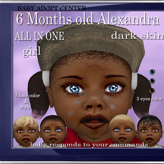 ALEXANDRA 6 MONTHS-ALL IN ONE -DARK SKIN