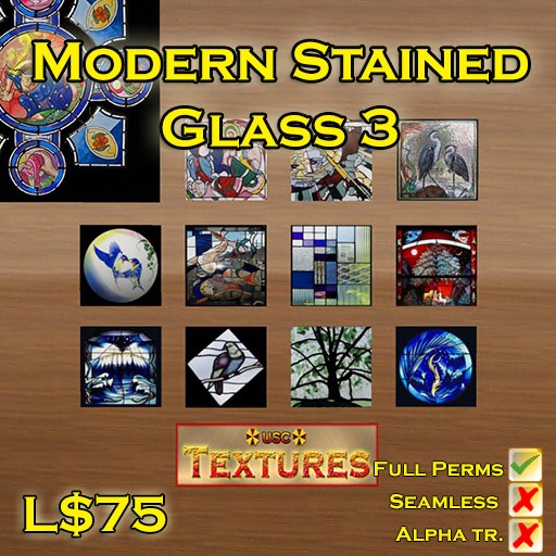 USC Textures - Modern Stained Glass 3 