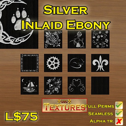 USC Textures - Silver Inlaid Ebony 