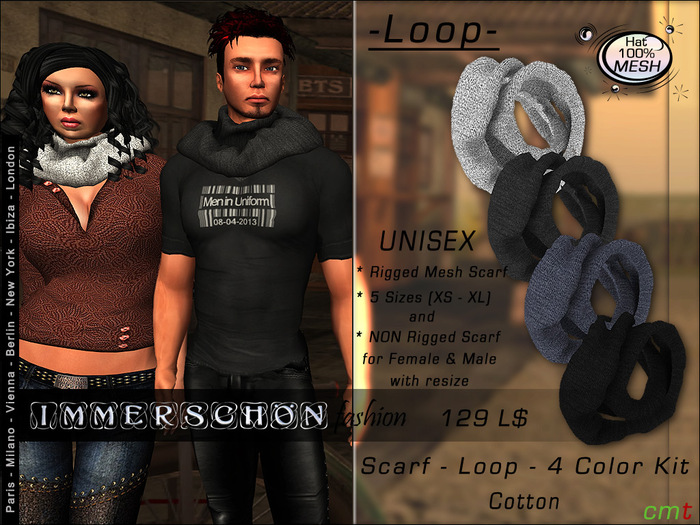 BodyCult MESH Scarf Loop - 4 Color Kit Cotton.