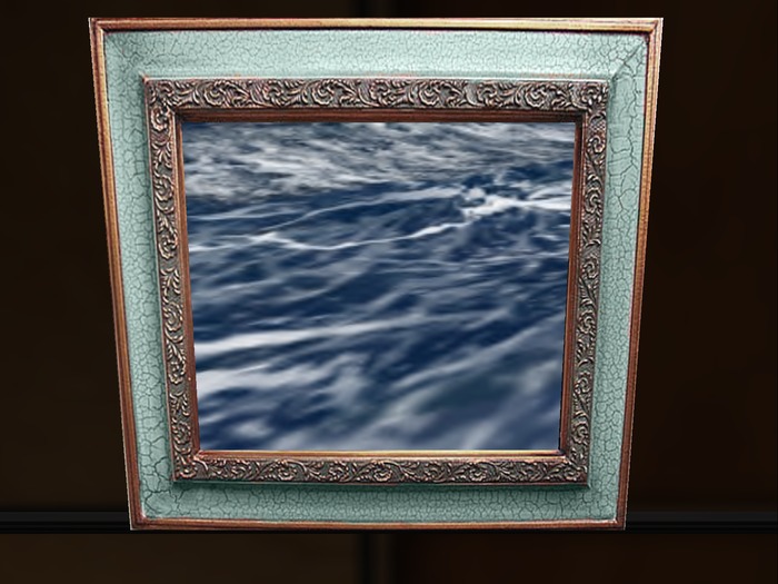 rippeling water with frame