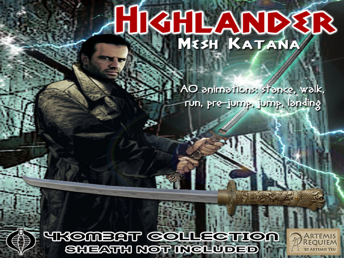 <ARTEMIS> Highlander Katana