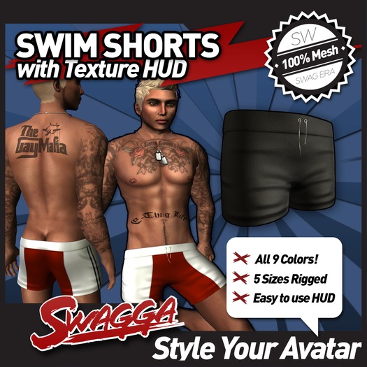 [SWaGGa] DEMO For  Swim Shorts with Texture HUD