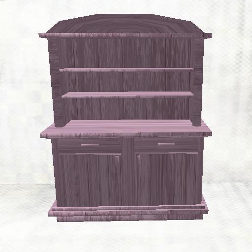 Sassy's Weathered Purple Hutch