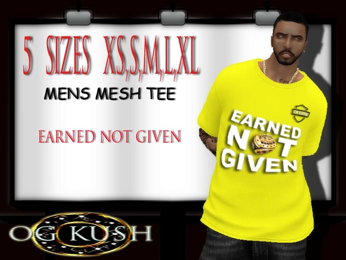{OG KUSH}-Earned Not Given-Yellow