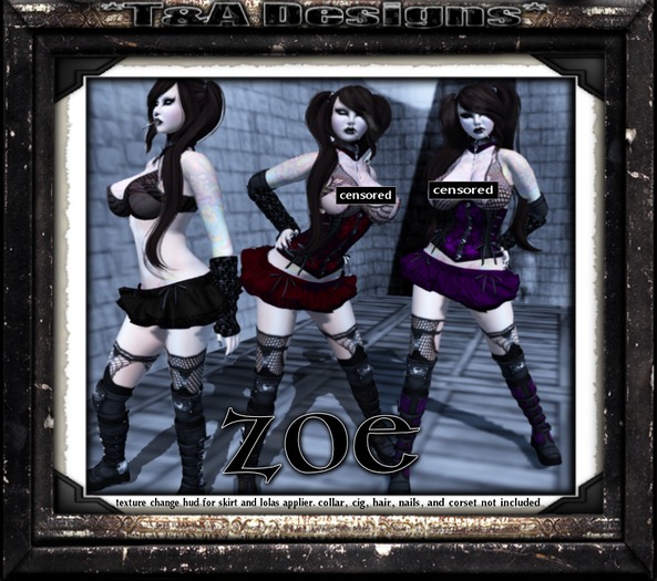 *T&A Designs* Zoe mesh skirt outfit with boots  lolas tango