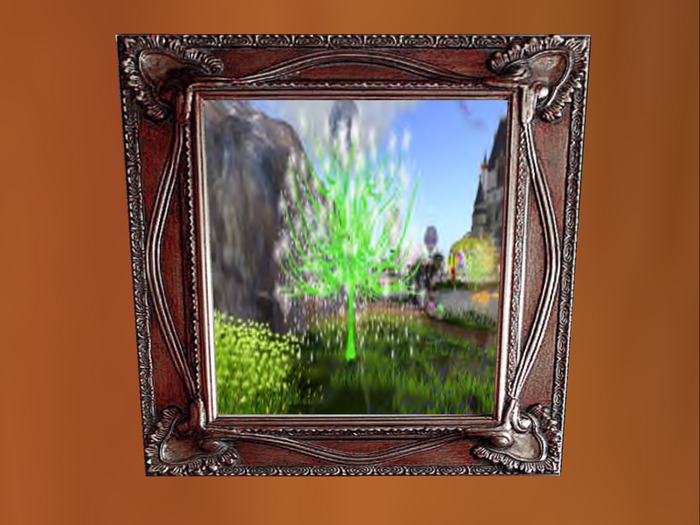 green tree framed