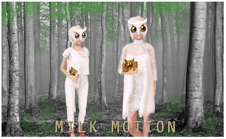 Second Life Marketplace - (Milk Motion) 3d flowers lace top - nude