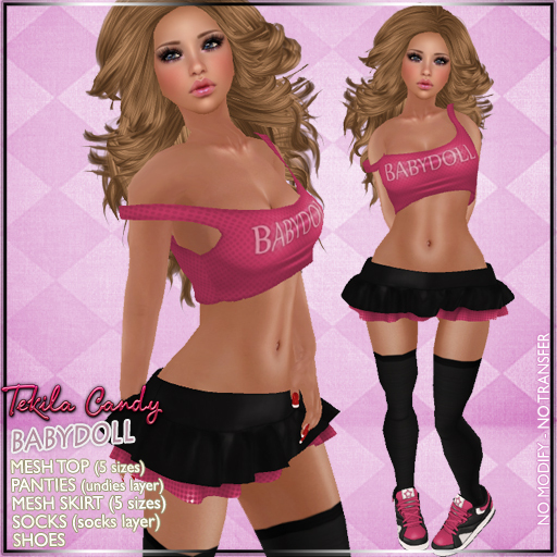 *TC* Babydoll - Cherry Pink
