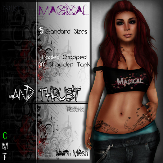 .::AnD ThrusT::. -Magical- Ladies Off Shoulder Tank
