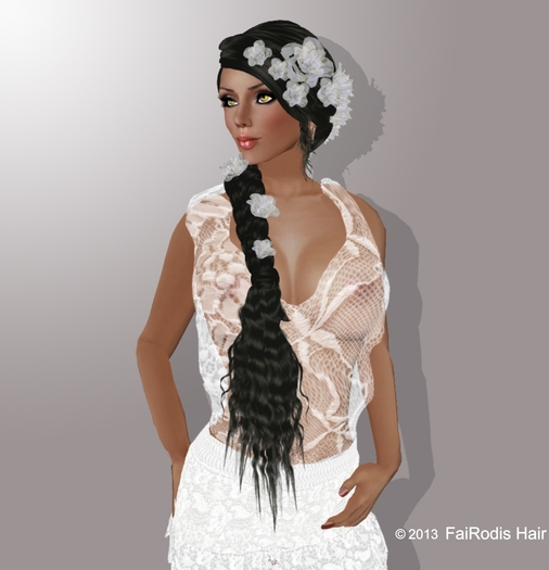 FaiRodis flower decoration for Tatiyana hairstyle Demo
