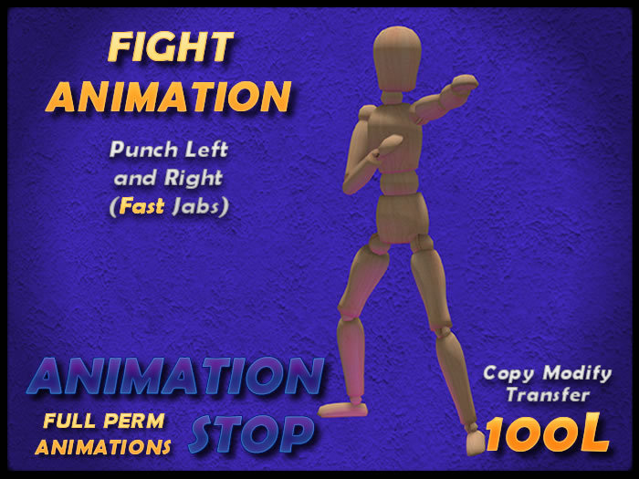 Full Perm Motion Capture Animation - Punch Left and Right (Fast) - MOCAP by Animation Stop
