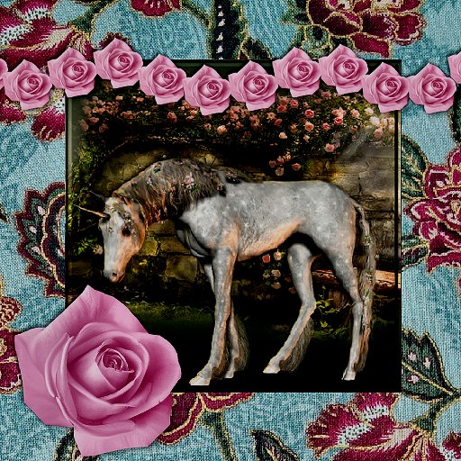 Boxed Rose Unicorn Photo Album