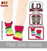 *LD* - Pink Star Socks
