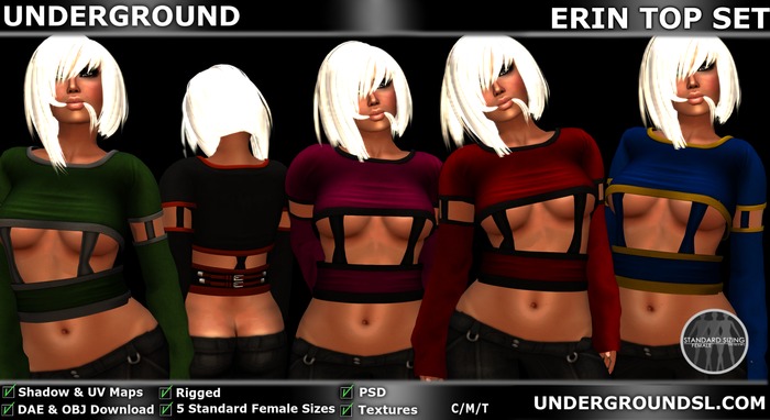 [UG MESH] ERIN TOP SET