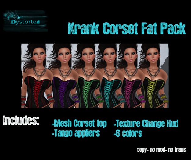 .:Dystorted:. Fat Pack Corset Tops