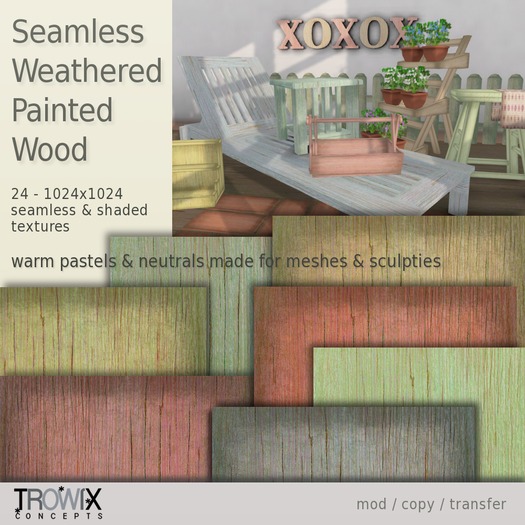 Trowix - Weathered Painted Wood Textures