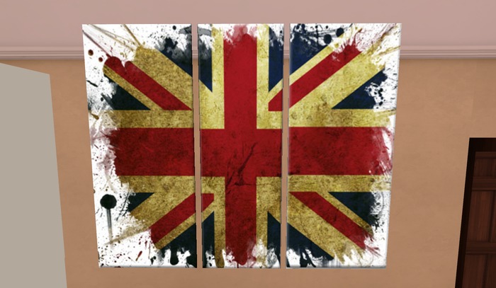--DL-- wall art union jack