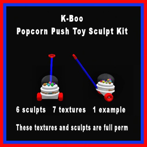 k-boo pop corn push toy sculpt kit