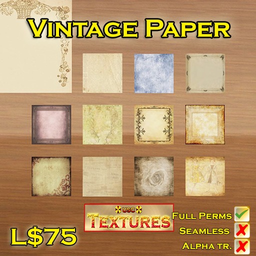 USC Textures - Vintage Paper