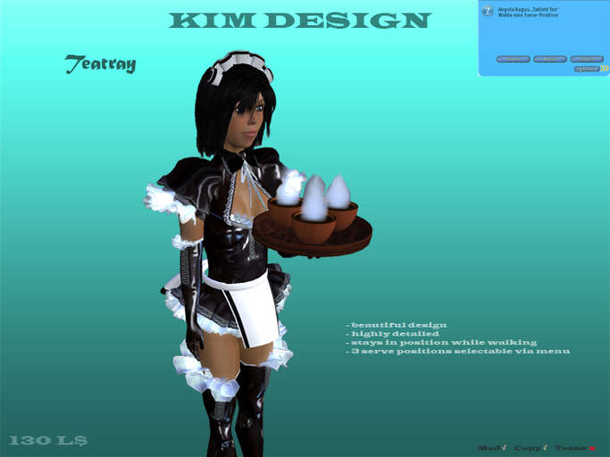 Kim Design - Tea tray 2 (one Hand)