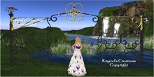 KC Sculpted Wrought Iron Screen with Red Roses (Rezz Me)