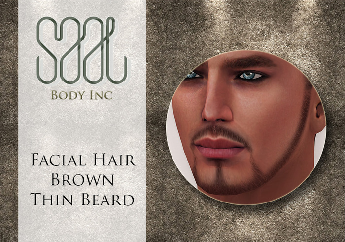 .::SAAL::. FACIAL HAIR BROWN THIN BEARD