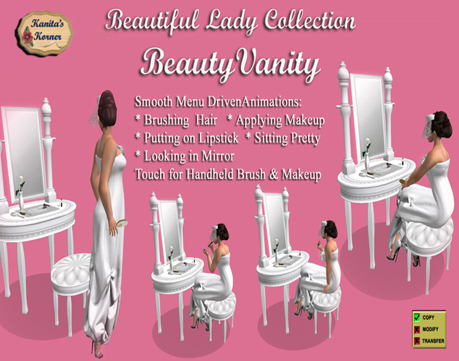  Beautiful Lady Collection * Animated Beauty Vanity  