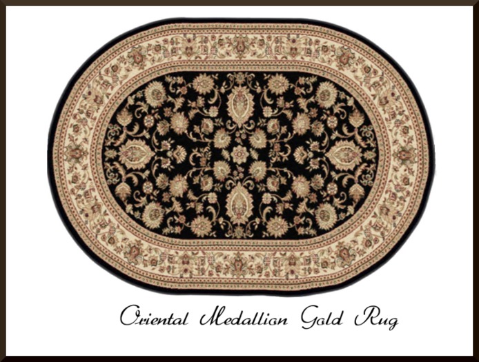 Oriental Medallion Gold Rug