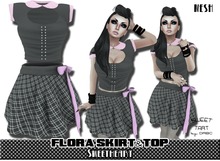 ^v^DRBC^v^ FLORA Skirt & Top - Sweetheart