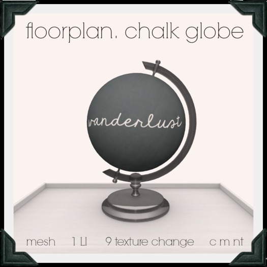floorplan. chalk globe [ boxed ]