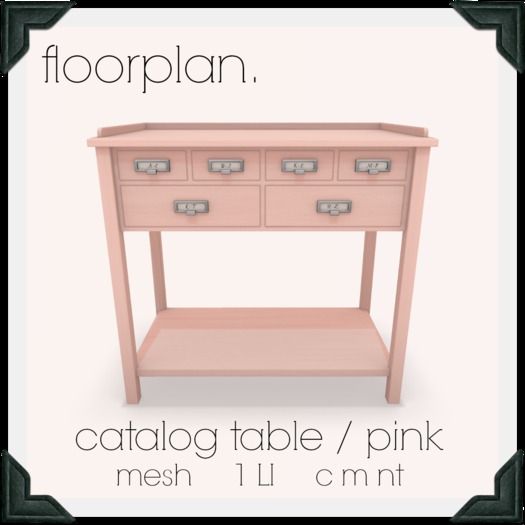 floorplan. catalog table / eggplant [ boxed ]