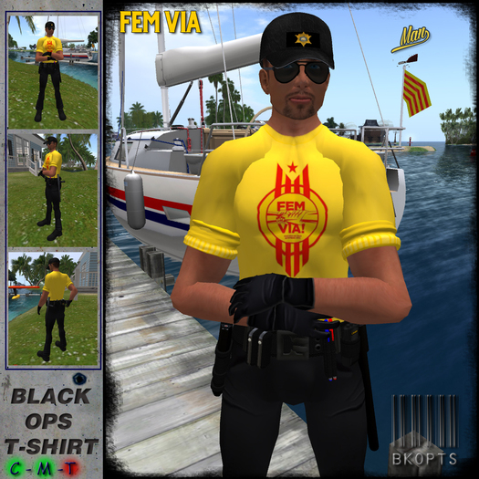 ::BLACK OPS:: Fem Via - T-Shirts Yellow
