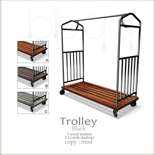 *bbqq*-Trolley-black[50%off]