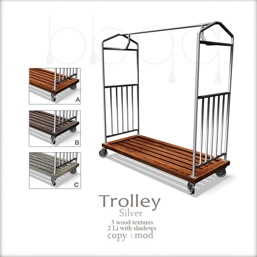 *bbqq*-Trolley-silver[50%off]