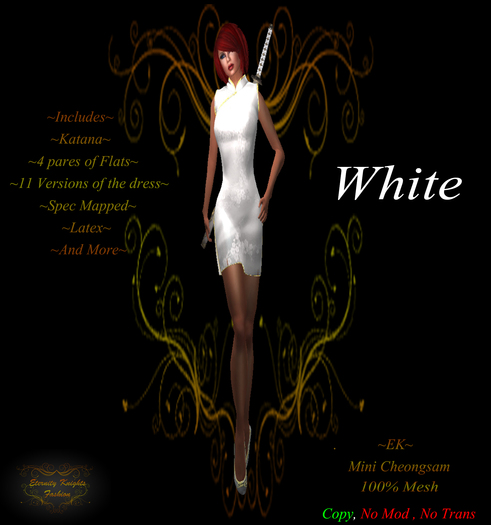 .:EK:. White QiPao (Bagged)