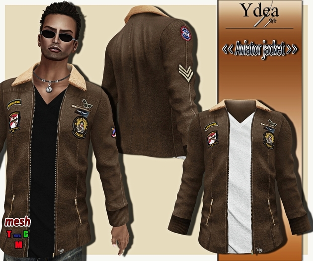*Ydea* Aviator Jacket tan