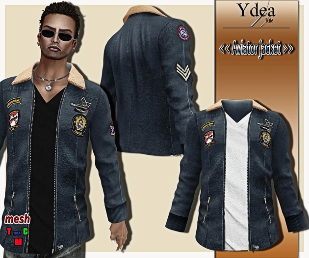*Ydea* Aviator Jacket bleu