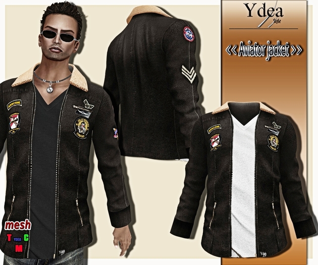 *Ydea* Aviator Jacket metal