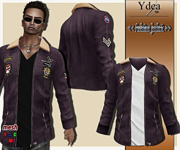 *Ydea* Aviator Jacket purple