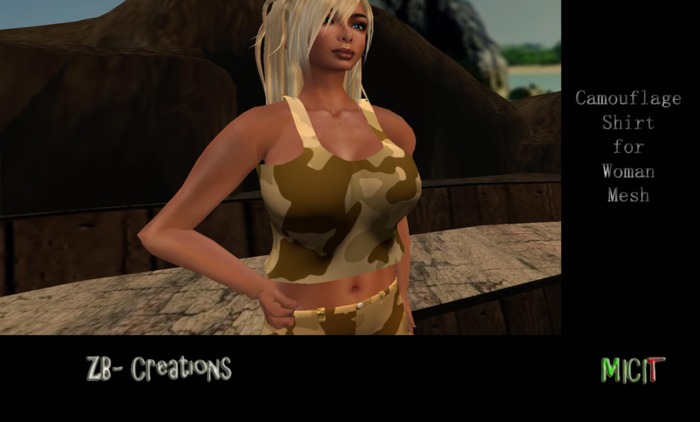 ZB- Camouflage Shirt Woman [Mesh]