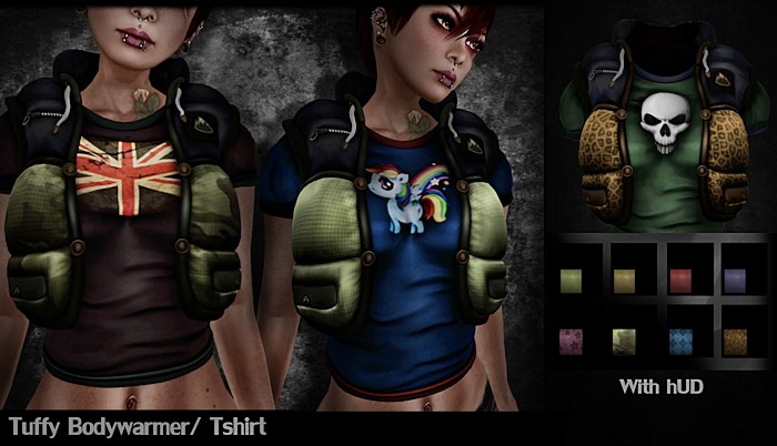 *Slyan* Tuffy Tshirt/Bodywarmer (2 sizes S /M)  -Mesh- 