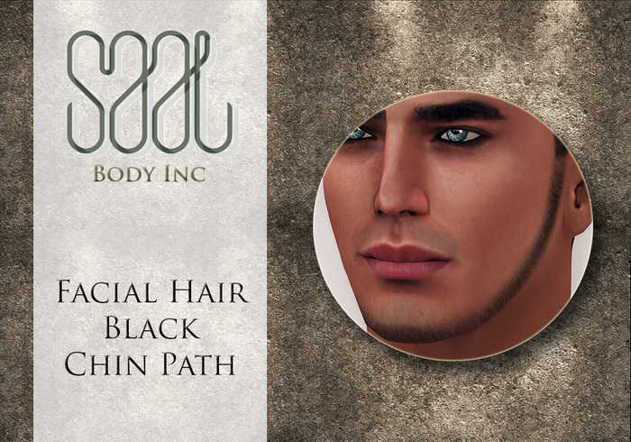 .::SAAL::. FACIAL HAIR BLACK CHIN STRAP