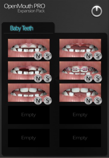 [ PXL ] OpenMouthPRO Exp: BabyTeeth [ Wear ME ]