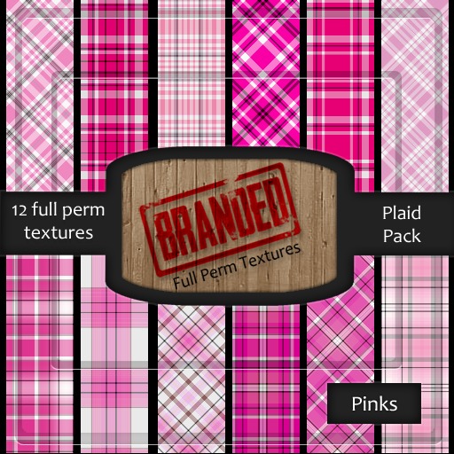 [Branded Textures] Pink Plaid Pack - HIGH QUALITY-FULL PERM