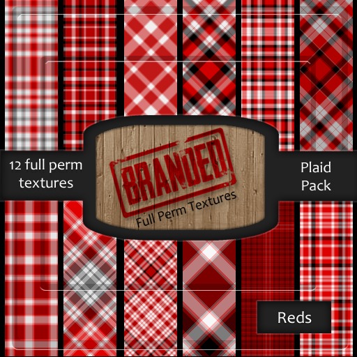 [Branded Textures] Red Plaid Pack - HIGH QUALITY-FULL PERM